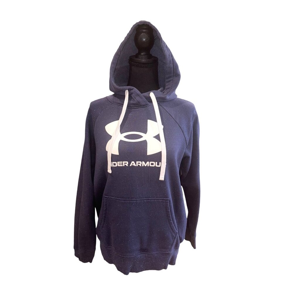 Under Armour Womens Purple Hoodie Sweatshirt Loose Fit M Athleisure Workout